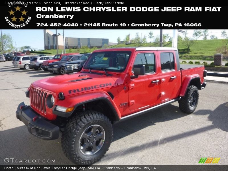 Firecracker Red / Black/Dark Saddle 2020 Jeep Gladiator Rubicon 4x4