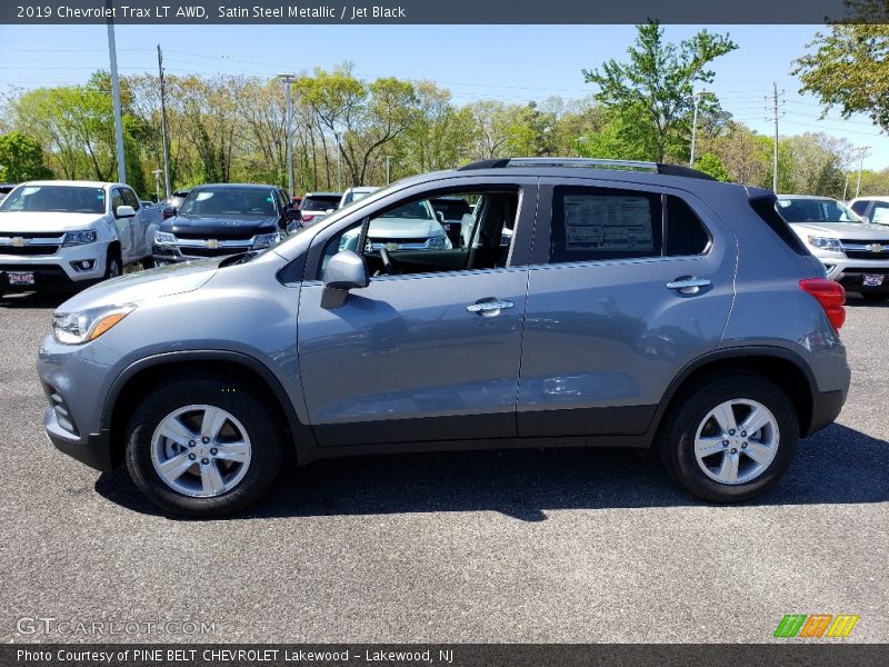 Satin Steel Metallic / Jet Black 2019 Chevrolet Trax LT AWD