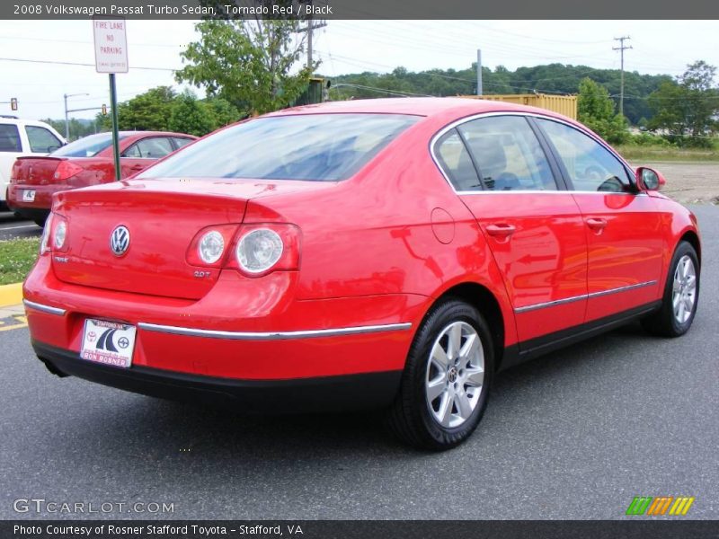 Tornado Red / Black 2008 Volkswagen Passat Turbo Sedan