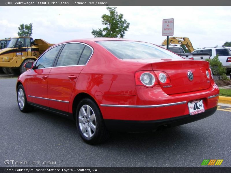 Tornado Red / Black 2008 Volkswagen Passat Turbo Sedan