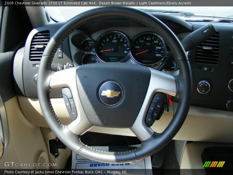 Desert Brown Metallic / Light Cashmere/Ebony Accents 2008 Chevrolet Silverado 1500 LT Extended Cab 4x4