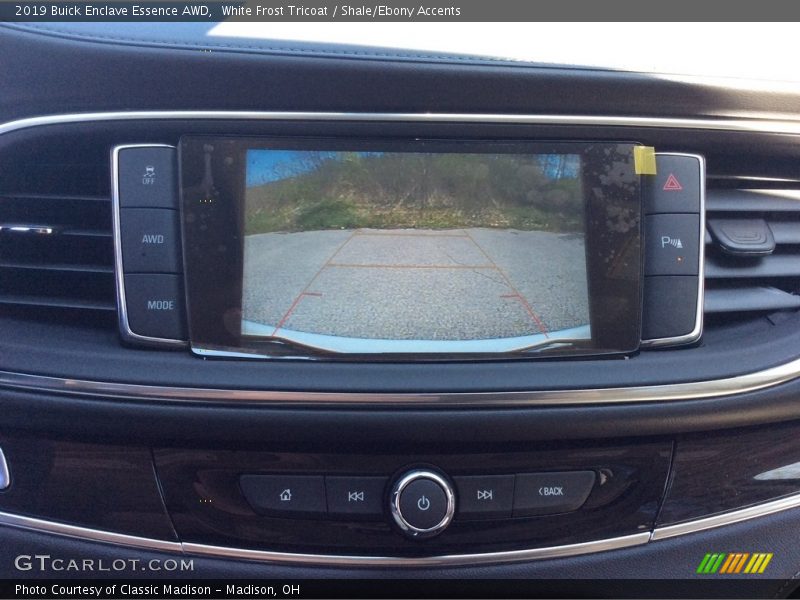 White Frost Tricoat / Shale/Ebony Accents 2019 Buick Enclave Essence AWD