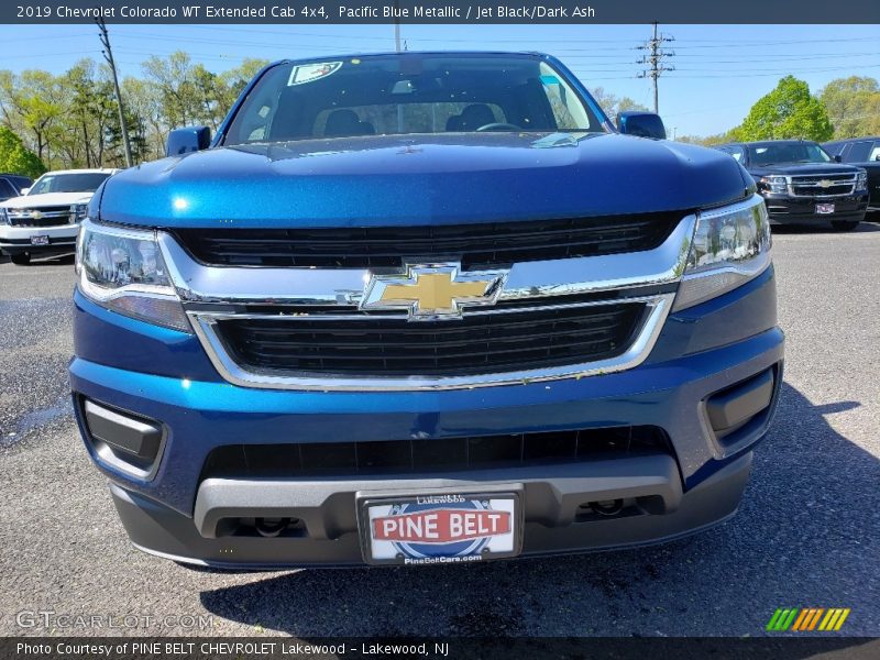 Pacific Blue Metallic / Jet Black/Dark Ash 2019 Chevrolet Colorado WT Extended Cab 4x4