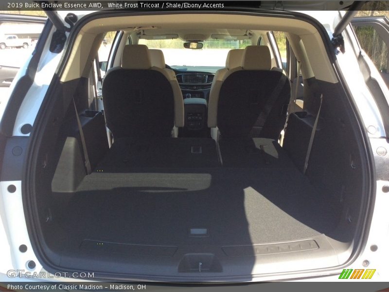 White Frost Tricoat / Shale/Ebony Accents 2019 Buick Enclave Essence AWD
