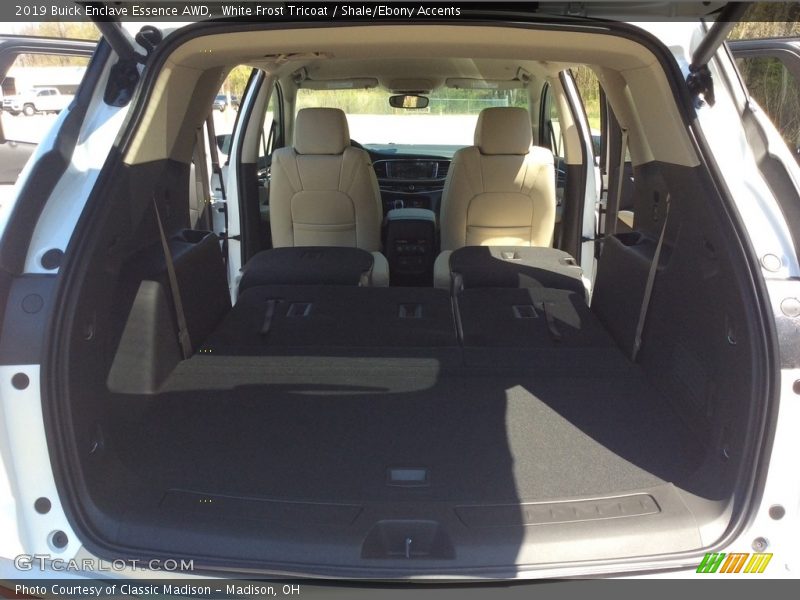 White Frost Tricoat / Shale/Ebony Accents 2019 Buick Enclave Essence AWD