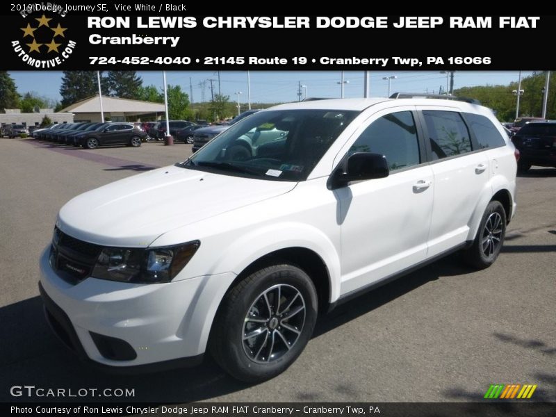 Vice White / Black 2019 Dodge Journey SE