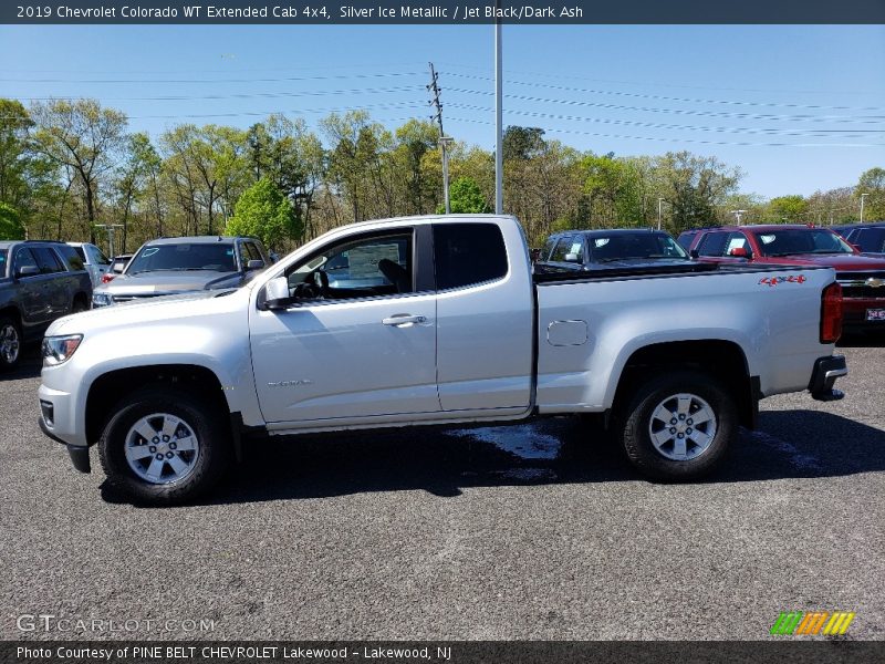 Silver Ice Metallic / Jet Black/Dark Ash 2019 Chevrolet Colorado WT Extended Cab 4x4