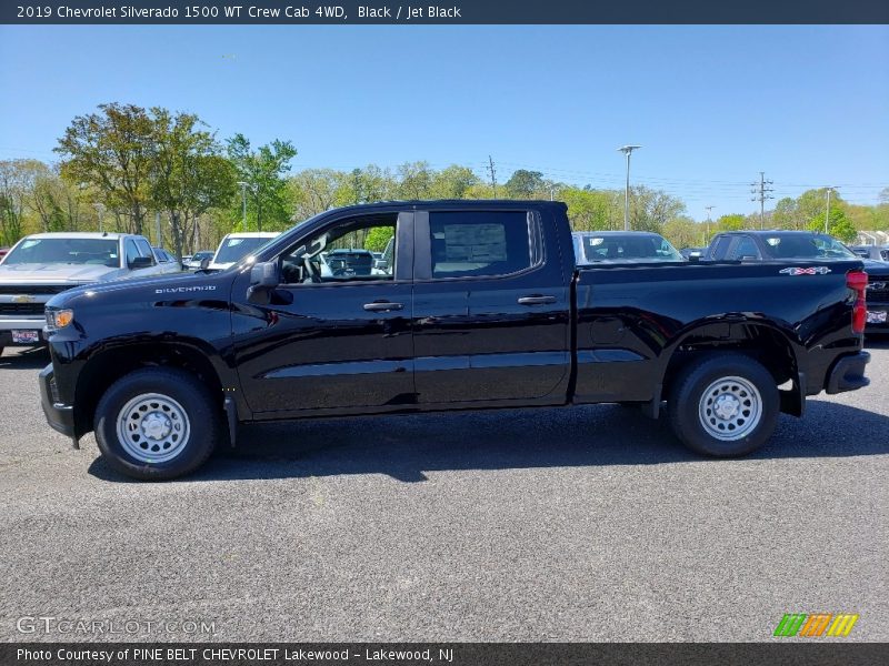 Black / Jet Black 2019 Chevrolet Silverado 1500 WT Crew Cab 4WD