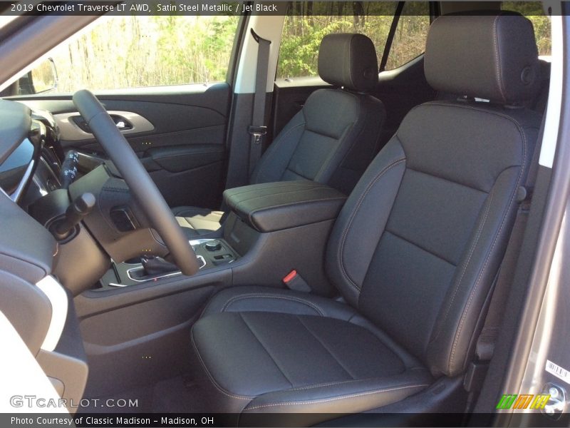 Satin Steel Metallic / Jet Black 2019 Chevrolet Traverse LT AWD
