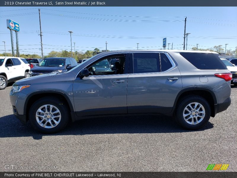 Satin Steel Metallic / Jet Black 2019 Chevrolet Traverse LS