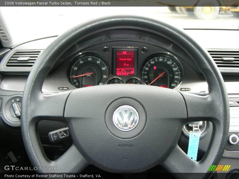 Tornado Red / Black 2008 Volkswagen Passat Turbo Sedan
