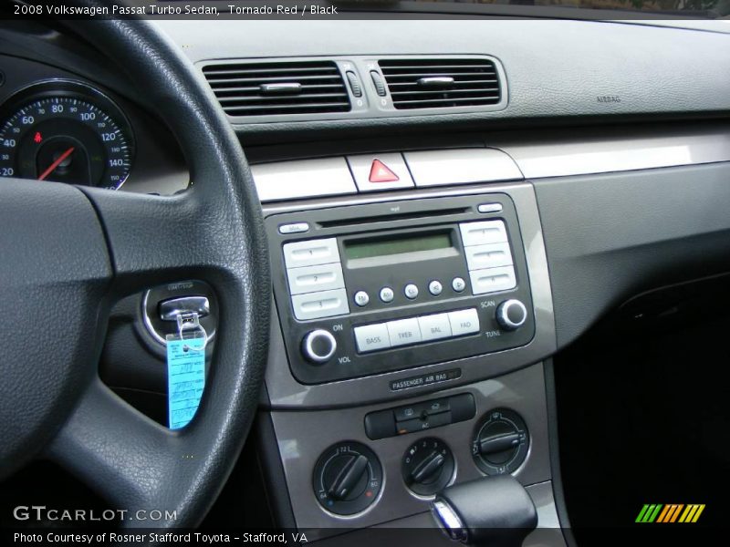 Tornado Red / Black 2008 Volkswagen Passat Turbo Sedan