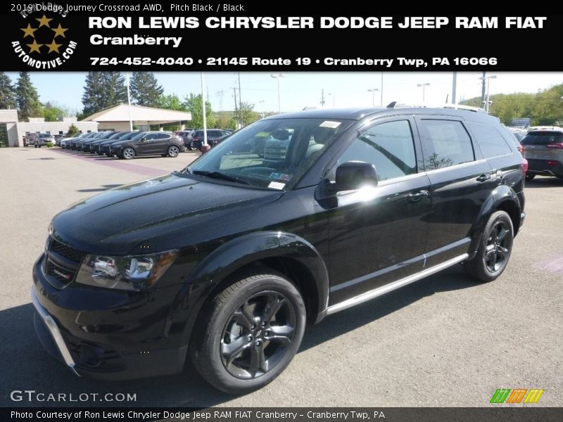 Pitch Black / Black 2019 Dodge Journey Crossroad AWD