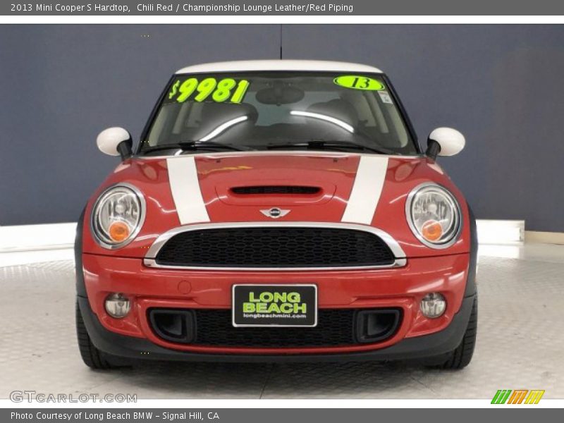 Chili Red / Championship Lounge Leather/Red Piping 2013 Mini Cooper S Hardtop