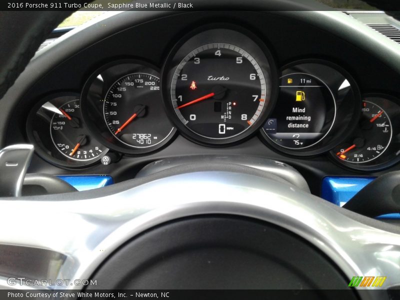 2016 911 Turbo Coupe Turbo Coupe Gauges