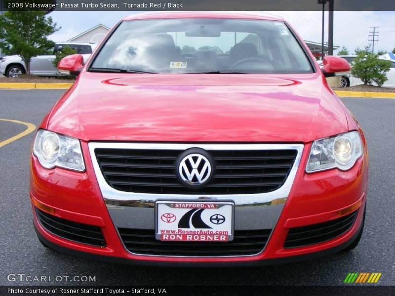 Tornado Red / Black 2008 Volkswagen Passat Turbo Sedan