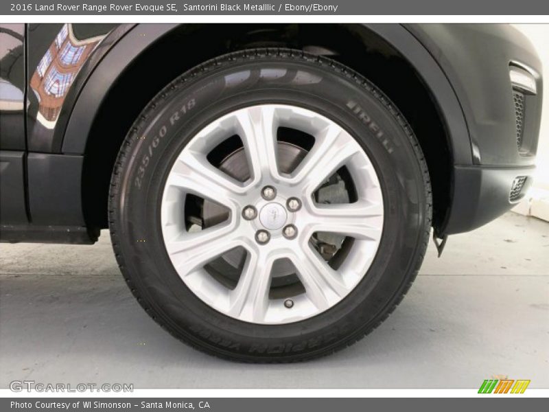 Santorini Black Metalllic / Ebony/Ebony 2016 Land Rover Range Rover Evoque SE