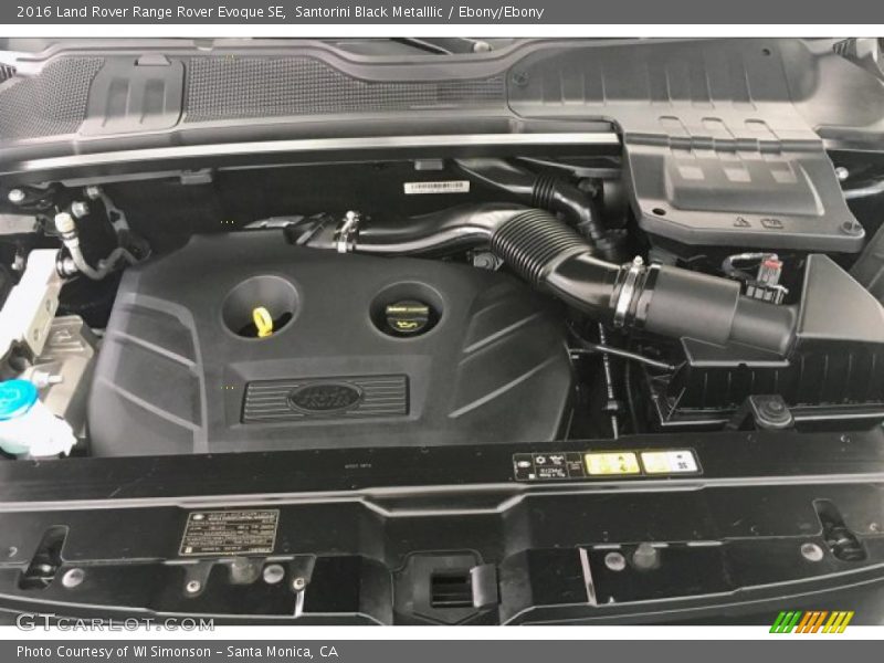 Santorini Black Metalllic / Ebony/Ebony 2016 Land Rover Range Rover Evoque SE