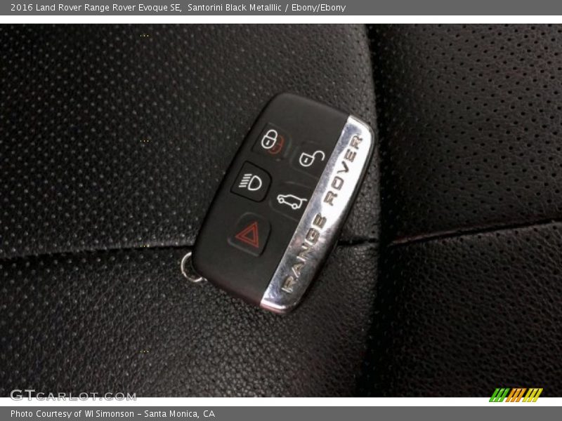 Santorini Black Metalllic / Ebony/Ebony 2016 Land Rover Range Rover Evoque SE