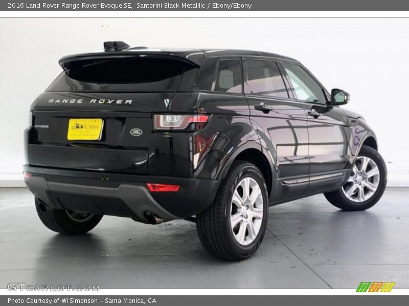 Santorini Black Metalllic / Ebony/Ebony 2016 Land Rover Range Rover Evoque SE