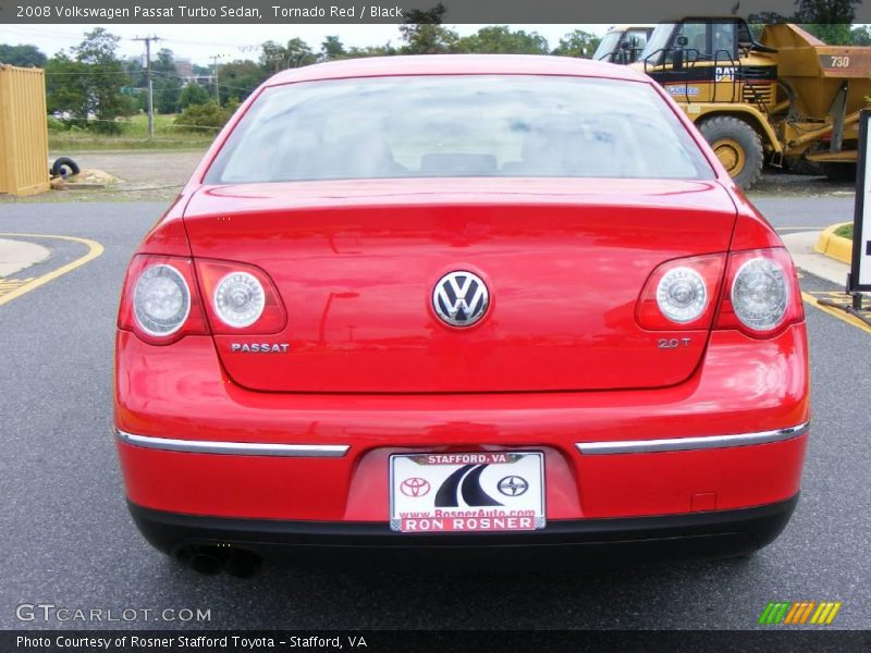 Tornado Red / Black 2008 Volkswagen Passat Turbo Sedan