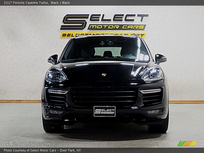 Black / Black 2017 Porsche Cayenne Turbo