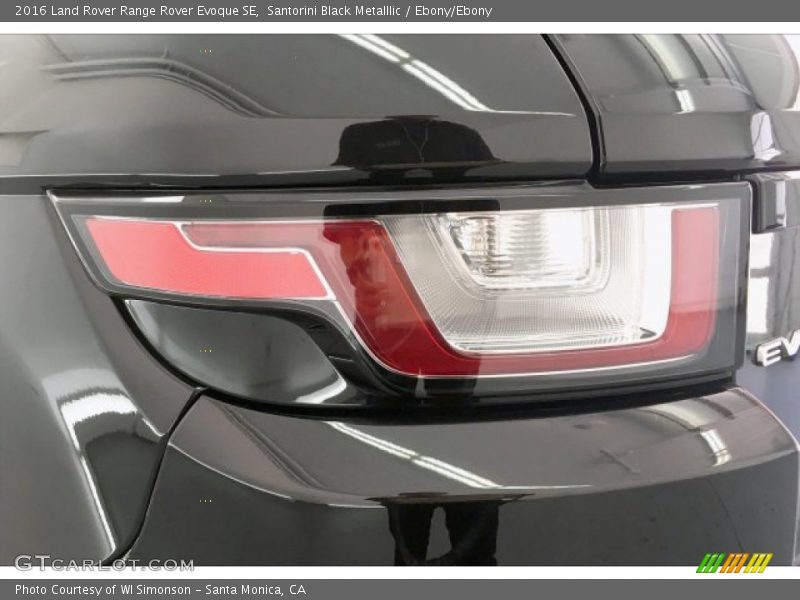 Santorini Black Metalllic / Ebony/Ebony 2016 Land Rover Range Rover Evoque SE
