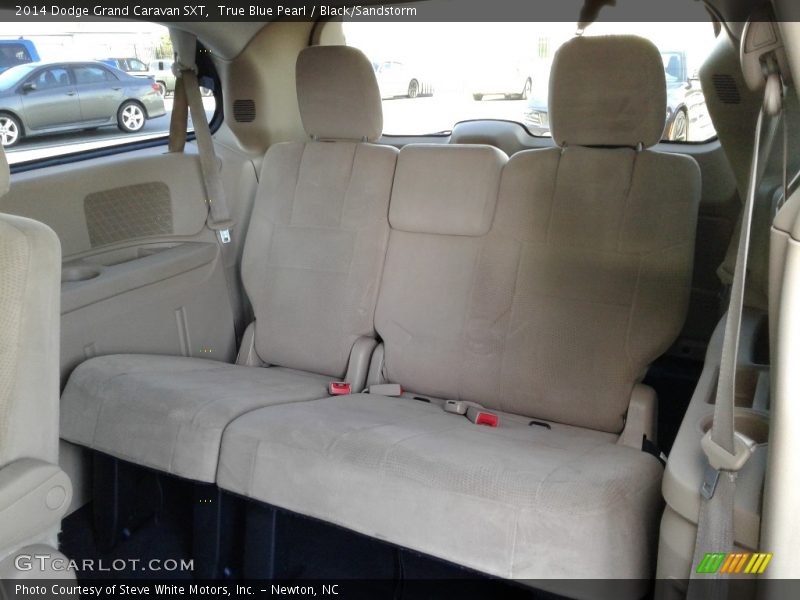 True Blue Pearl / Black/Sandstorm 2014 Dodge Grand Caravan SXT