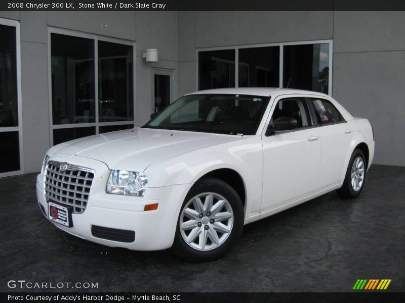 Stone White / Dark Slate Gray 2008 Chrysler 300 LX