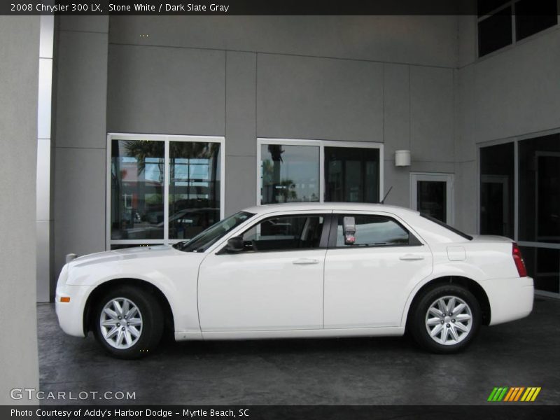 Stone White / Dark Slate Gray 2008 Chrysler 300 LX