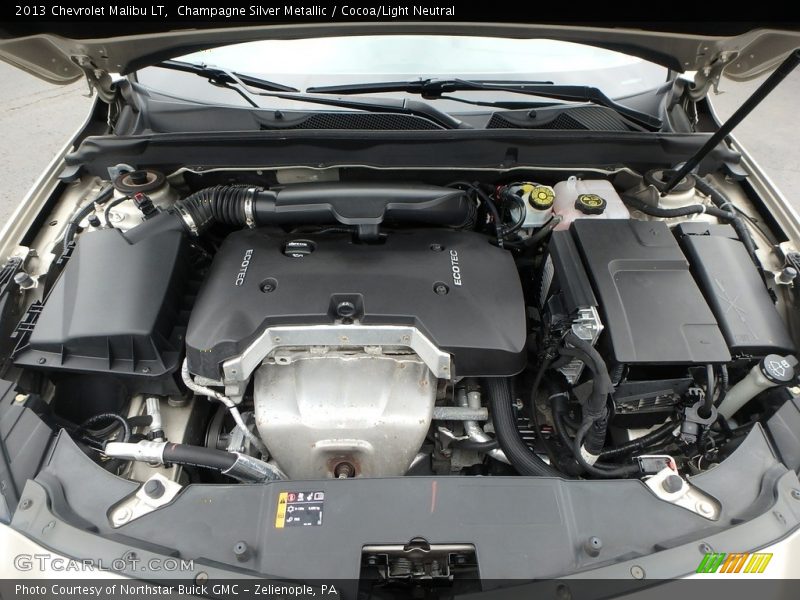 Champagne Silver Metallic / Cocoa/Light Neutral 2013 Chevrolet Malibu LT