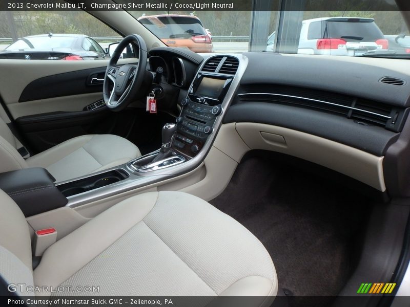 Champagne Silver Metallic / Cocoa/Light Neutral 2013 Chevrolet Malibu LT