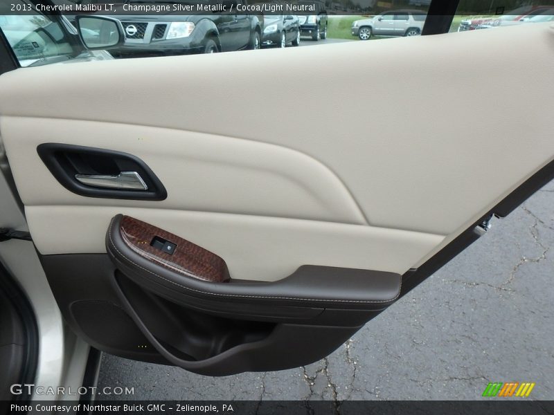 Champagne Silver Metallic / Cocoa/Light Neutral 2013 Chevrolet Malibu LT