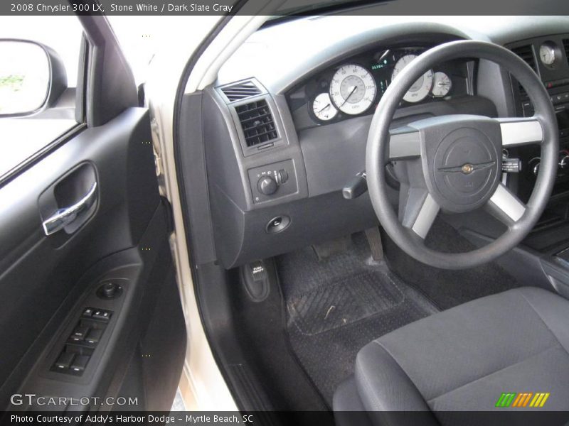 Stone White / Dark Slate Gray 2008 Chrysler 300 LX