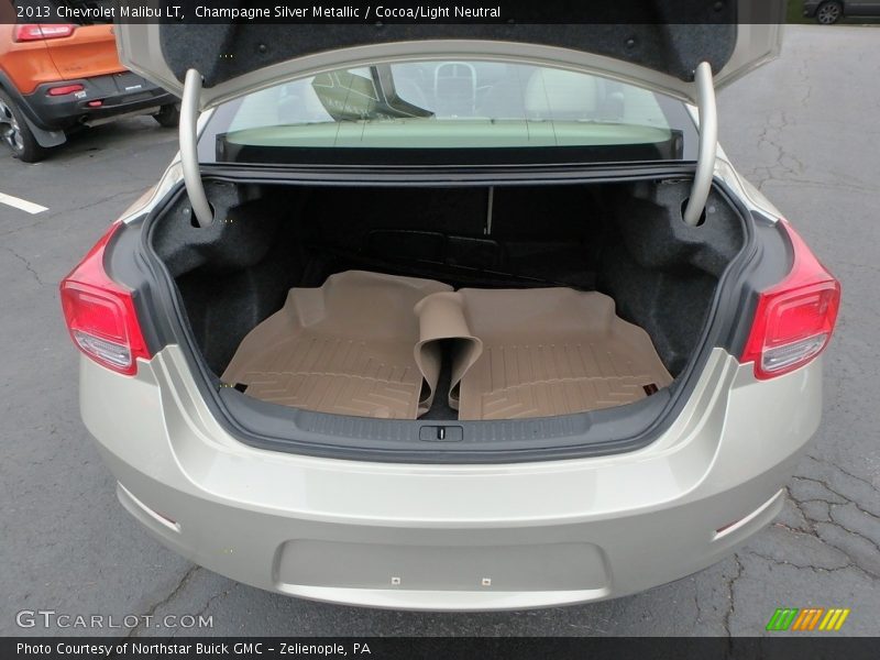 Champagne Silver Metallic / Cocoa/Light Neutral 2013 Chevrolet Malibu LT