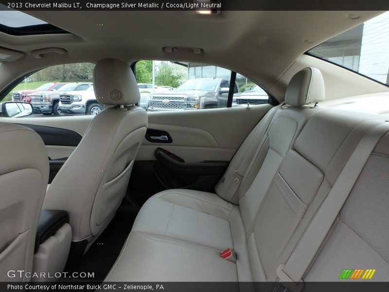 Champagne Silver Metallic / Cocoa/Light Neutral 2013 Chevrolet Malibu LT