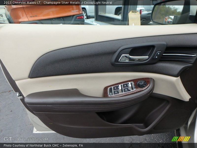 Champagne Silver Metallic / Cocoa/Light Neutral 2013 Chevrolet Malibu LT