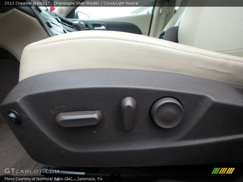 Champagne Silver Metallic / Cocoa/Light Neutral 2013 Chevrolet Malibu LT