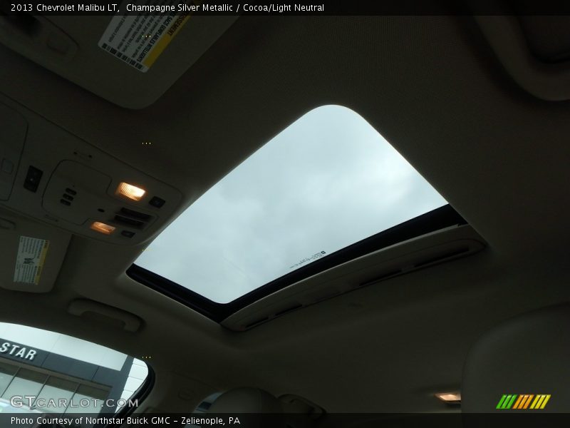 Champagne Silver Metallic / Cocoa/Light Neutral 2013 Chevrolet Malibu LT