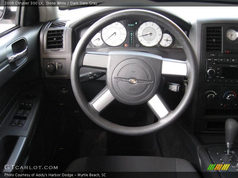 Stone White / Dark Slate Gray 2008 Chrysler 300 LX