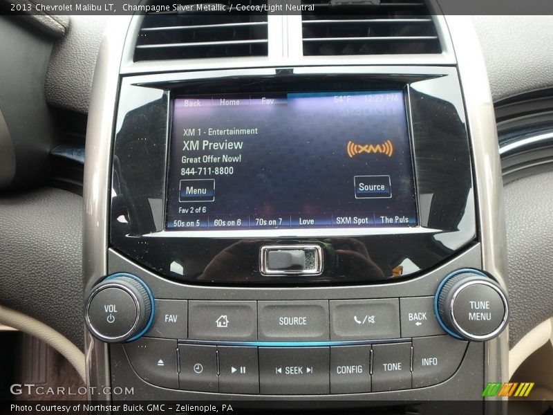 Champagne Silver Metallic / Cocoa/Light Neutral 2013 Chevrolet Malibu LT