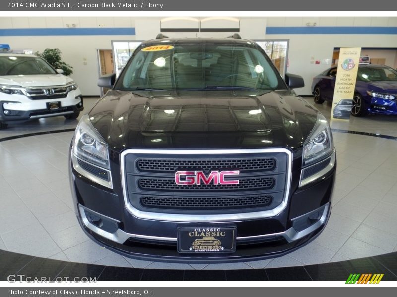 Carbon Black Metallic / Ebony 2014 GMC Acadia SLE