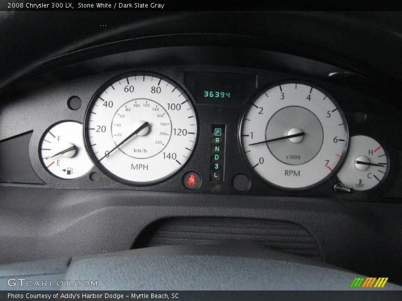 Stone White / Dark Slate Gray 2008 Chrysler 300 LX