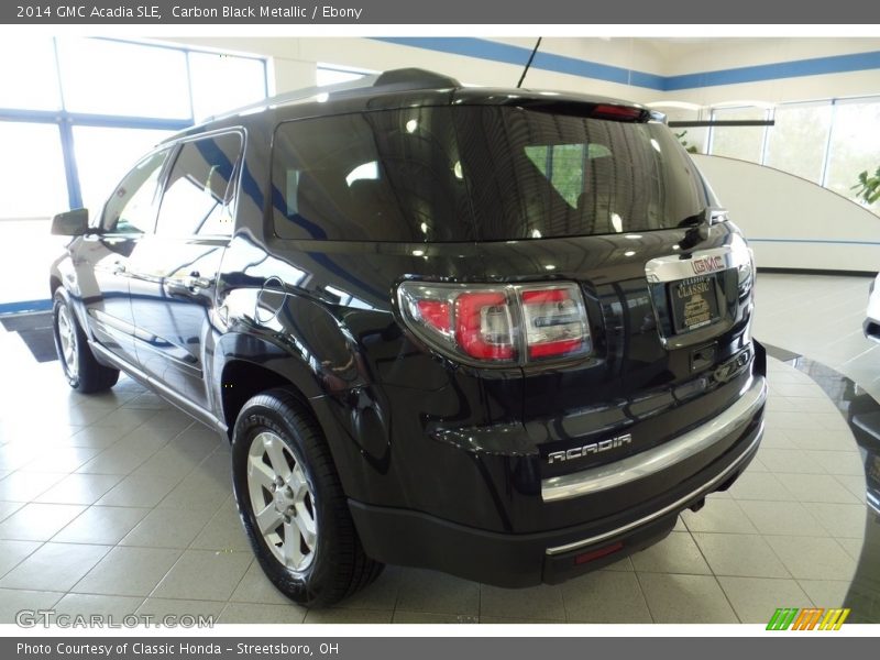 Carbon Black Metallic / Ebony 2014 GMC Acadia SLE