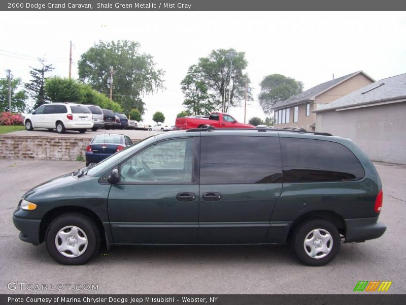 Shale Green Metallic / Mist Gray 2000 Dodge Grand Caravan