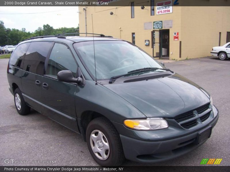 Shale Green Metallic / Mist Gray 2000 Dodge Grand Caravan