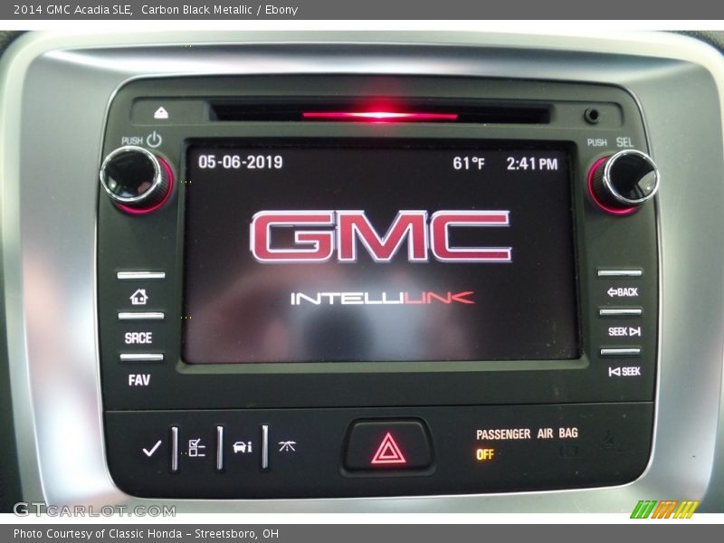 Carbon Black Metallic / Ebony 2014 GMC Acadia SLE