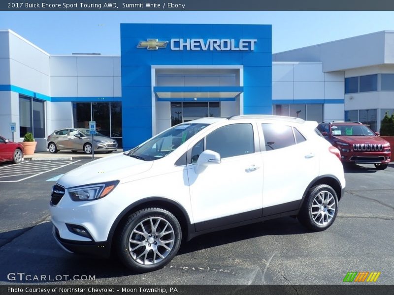Summit White / Ebony 2017 Buick Encore Sport Touring AWD