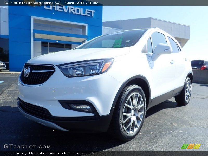 Summit White / Ebony 2017 Buick Encore Sport Touring AWD