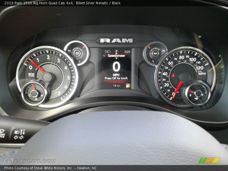 Billett Silver Metallic / Black 2019 Ram 1500 Big Horn Quad Cab 4x4